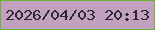 文字の大きさ：5、枠の色：68b32f、背景の色：c2a1be、文字の色：2e2738 無料ブログパーツのブログ時計