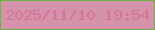 文字の大きさ：3、枠の色：68b343、背景の色：d592ab、文字の色：d47397 無料ブログパーツのブログ時計