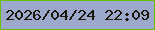 文字の大きさ：3、枠の色：68bd08、背景の色：9da8cd、文字の色：1a1709 無料ブログパーツのブログ時計