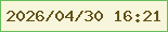 文字の大きさ：1、枠の色：68bd59、背景の色：f7f6dc、文字の色：645218 無料ブログパーツのブログ時計