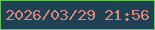 文字の大きさ：3、枠の色：68bd5f、背景の色：1f4154、文字の色：d9877d 無料ブログパーツのブログ時計