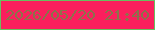 文字の大きさ：5、枠の色：68bf5f、背景の色：fb1f5d、文字の色：8c724a 無料ブログパーツのブログ時計