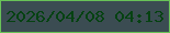 文字の大きさ：5、枠の色：68c258、背景の色：3b4c52、文字の色：064212 無料ブログパーツのブログ時計