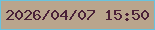 文字の大きさ：3、枠の色：68c3de、背景の色：b9a58d、文字の色：4b2137 無料ブログパーツのブログ時計