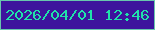 文字の大きさ：2、枠の色：68c7ad、背景の色：3d149d、文字の色：20e2aa 無料ブログパーツのブログ時計