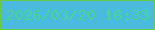 文字の大きさ：1、枠の色：68cc48、背景の色：4abbdf、文字の色：45d793 無料ブログパーツのブログ時計