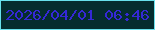 文字の大きさ：1、枠の色：68e1ed、背景の色：052d2f、文字の色：3528d6 無料ブログパーツのブログ時計