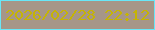 文字の大きさ：2、枠の色：68e7f8、背景の色：a69688、文字の色：c5b405 無料ブログパーツのブログ時計