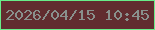 文字の大きさ：1、枠の色：68ec88、背景の色：612c2f、文字の色：89908c 無料ブログパーツのブログ時計