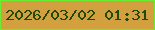 文字の大きさ：4、枠の色：68ee31、背景の色：d2a03f、文字の色：204a03 無料ブログパーツのブログ時計