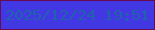 文字の大きさ：3、枠の色：690b51、背景の色：4138e4、文字の色：1f63ac 無料ブログパーツのブログ時計