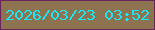 文字の大きさ：5、枠の色：69245a、背景の色：8e7351、文字の色：18e7f6 無料ブログパーツのブログ時計