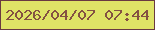 文字の大きさ：1、枠の色：693a41、背景の色：dfe466、文字の色：845142 無料ブログパーツのブログ時計