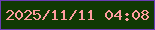 文字の大きさ：3、枠の色：693cb4、背景の色：103903、文字の色：ff9da0 無料ブログパーツのブログ時計