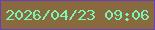 文字の大きさ：5、枠の色：6940ba、背景の色：896a3f、文字の色：7af5b7 無料ブログパーツのブログ時計