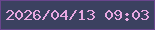文字の大きさ：2、枠の色：69458d、背景の色：3b4160、文字の色：e8a7e1 無料ブログパーツのブログ時計