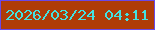 文字の大きさ：1、枠の色：6949e8、背景の色：af3c08、文字の色：43e2e1 無料ブログパーツのブログ時計