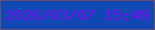 文字の大きさ：5、枠の色：694e6f、背景の色：0f48b3、文字の色：790cf0 無料ブログパーツのブログ時計