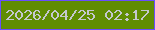 文字の大きさ：2、枠の色：694efd、背景の色：608d02、文字の色：c4c8cf 無料ブログパーツのブログ時計
