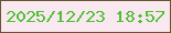 文字の大きさ：2、枠の色：695431、背景の色：fae8f1、文字の色：4fc033 無料ブログパーツのブログ時計