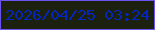 文字の大きさ：2、枠の色：6954f1、背景の色：1c200f、文字の色：0526bc 無料ブログパーツのブログ時計