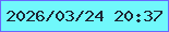文字の大きさ：5、枠の色：6967fc、背景の色：70f8fb、文字の色：1c2734 無料ブログパーツのブログ時計