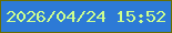 文字の大きさ：3、枠の色：696e00、背景の色：2d7ad6、文字の色：ccfe8f 無料ブログパーツのブログ時計