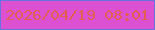 文字の大きさ：1、枠の色：6971e1、背景の色：dc50d2、文字の色：e45d55 無料ブログパーツのブログ時計