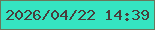 文字の大きさ：1、枠の色：69775a、背景の色：35e4c1、文字の色：493d3c 無料ブログパーツのブログ時計