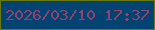 文字の大きさ：2、枠の色：69790a、背景の色：024371、文字の色：91426d 無料ブログパーツのブログ時計