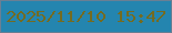 文字の大きさ：3、枠の色：697f94、背景の色：2485af、文字の色：746b21 無料ブログパーツのブログ時計
