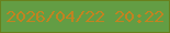 文字の大きさ：4、枠の色：69811d、背景の色：639d44、文字の色：c18321 無料ブログパーツのブログ時計