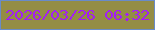 文字の大きさ：4、枠の色：698bc9、背景の色：948d45、文字の色：a31ef6 無料ブログパーツのブログ時計
