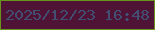 文字の大きさ：4、枠の色：69931c、背景の色：4e1335、文字の色：434e73 無料ブログパーツのブログ時計