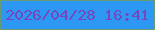 文字の大きさ：1、枠の色：699a72、背景の色：2c98f3、文字の色：7647bc 無料ブログパーツのブログ時計