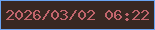 文字の大きさ：2、枠の色：69a4f2、背景の色：382822、文字の色：c1656c 無料ブログパーツのブログ時計