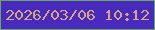 文字の大きさ：3、枠の色：69a75e、背景の色：482abe、文字の色：d6a77a 無料ブログパーツのブログ時計