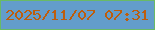 文字の大きさ：5、枠の色：69ba66、背景の色：639dcb、文字の色：be5d0c 無料ブログパーツのブログ時計