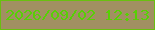 文字の大きさ：3、枠の色：69c010、背景の色：a19062、文字の色：57d005 無料ブログパーツのブログ時計