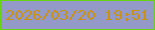 文字の大きさ：4、枠の色：69d413、背景の色：949ac8、文字の色：cb9113 無料ブログパーツのブログ時計