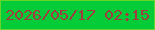 文字の大きさ：1、枠の色：69d429、背景の色：04cb38、文字の色：a23b3f 無料ブログパーツのブログ時計