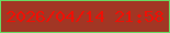 文字の大きさ：2、枠の色：69d963、背景の色：a23624、文字の色：ee1006 無料ブログパーツのブログ時計