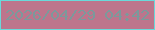 文字の大きさ：5、枠の色：69d9da、背景の色：bd758c、文字の色：7c999b 無料ブログパーツのブログ時計