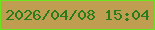 文字の大きさ：2、枠の色：69e51d、背景の色：c09e51、文字の色：287c1c 無料ブログパーツのブログ時計