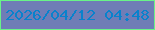 文字の大きさ：4、枠の色：69f388、背景の色：6f7db6、文字の色：0882cc 無料ブログパーツのブログ時計