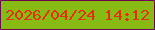 文字の大きさ：2、枠の色：6a0852、背景の色：87bb13、文字の色：e92d05 無料ブログパーツのブログ時計