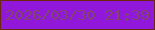 文字の大きさ：5、枠の色：6a2810、背景の色：9117db、文字の色：80456c 無料ブログパーツのブログ時計