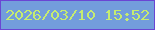 文字の大きさ：1、枠の色：6a45d3、背景の色：739ddc、文字の色：c6ec71 無料ブログパーツのブログ時計