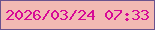 文字の大きさ：2、枠の色：6a528d、背景の色：f2b9b3、文字の色：d70996 無料ブログパーツのブログ時計