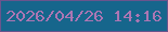 文字の大きさ：1、枠の色：6a548d、背景の色：16668c、文字の色：ab76b3 無料ブログパーツのブログ時計